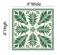 Thumbnail for Green Leaves Sicilian Tile Removable Vinyl Decals