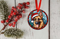 Thumbnail for Dog Breed Stained Glass Acrylic Christmas Ornament