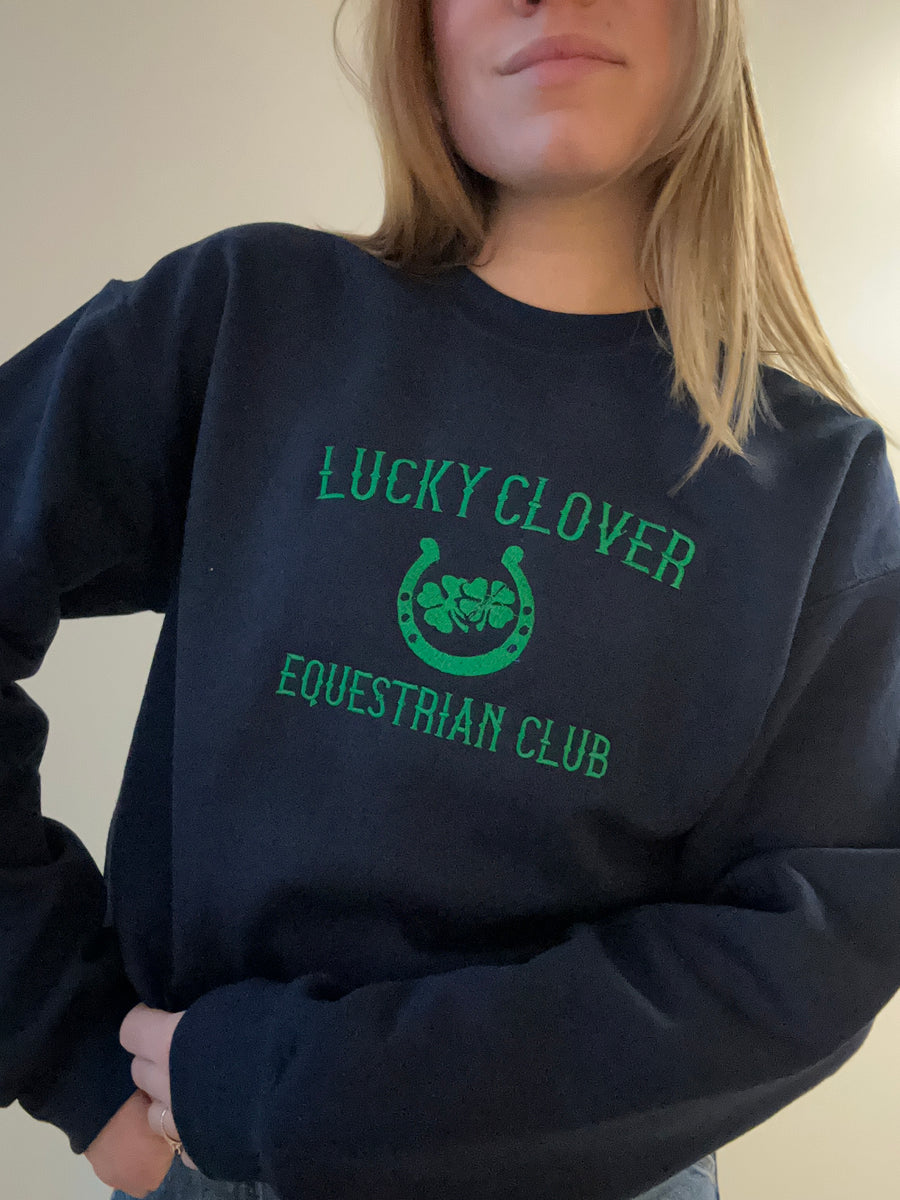 Lucky Clover Equestrian Club Embroidered Sweatshirt