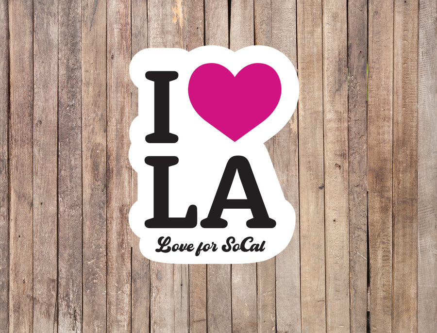 I Love LA Fundraiser Sticker to Benefit LA Wildfire Relief Efforts