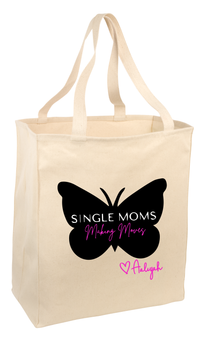 Thumbnail for Single Moms Making Moves Licensed Canvas Tote Bag