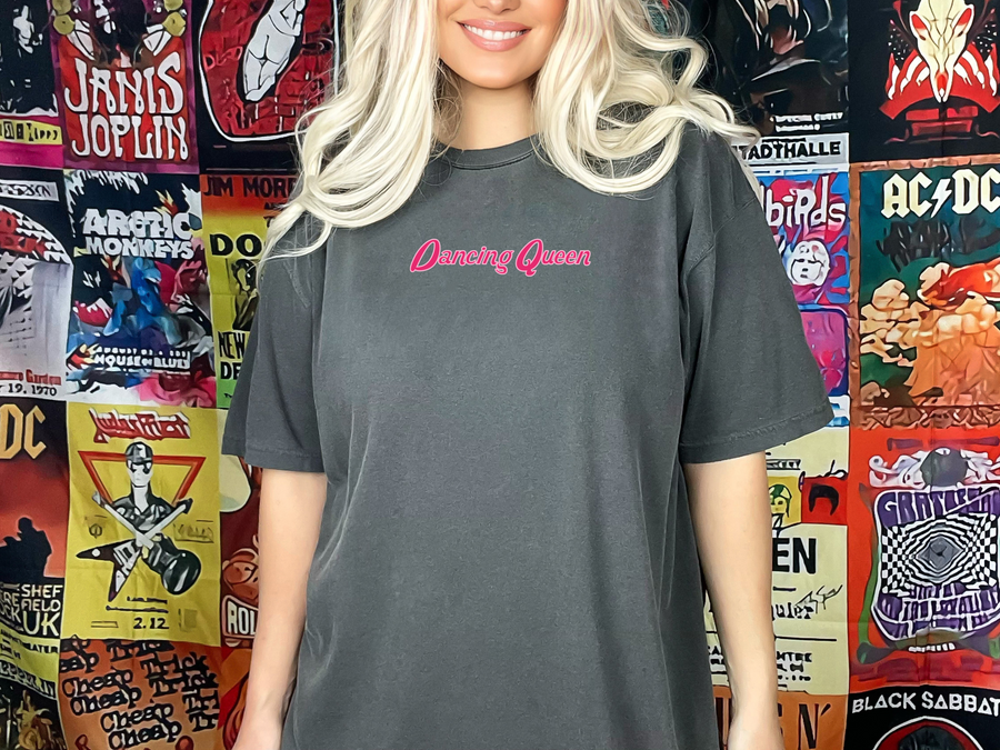 Dancing Queen Disco Ball Cherry Oversized T Shirt