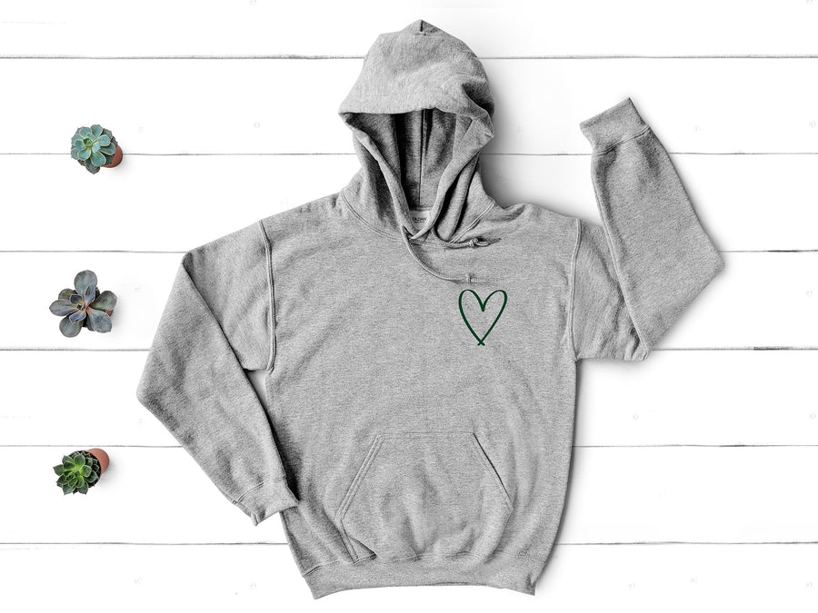 Positive Affirmation- You are Enough Heart Sweatshirt