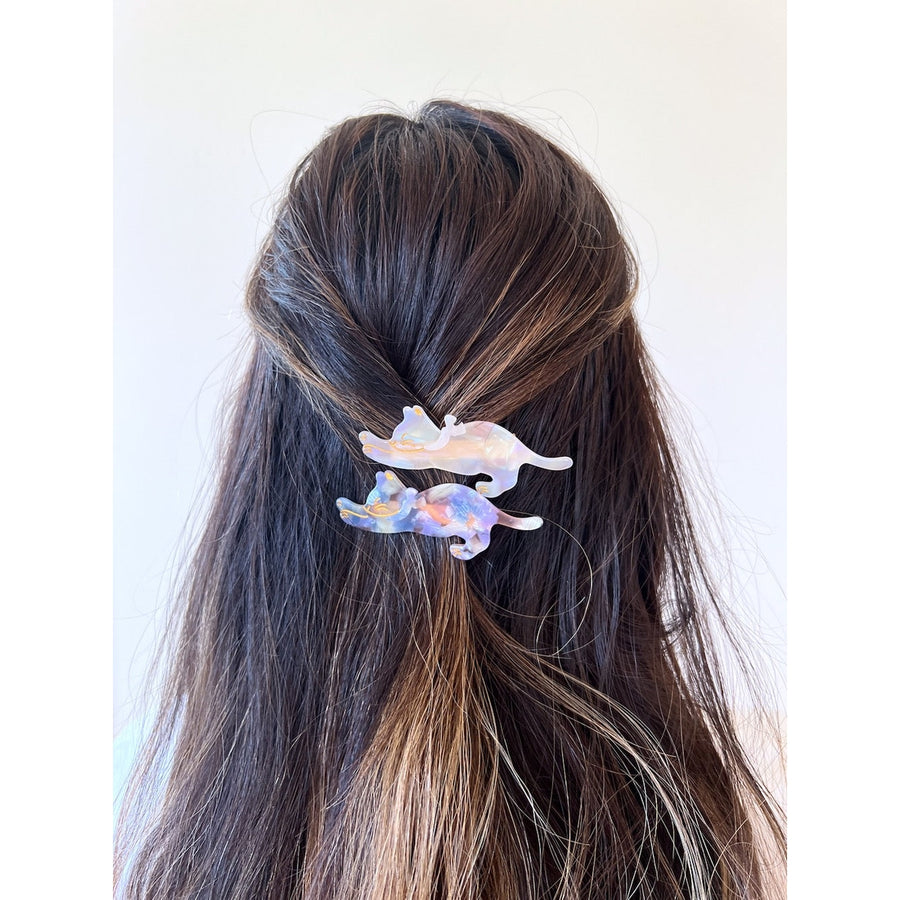 Eco-Friendly 2 PC Kitty Hair Clip Set