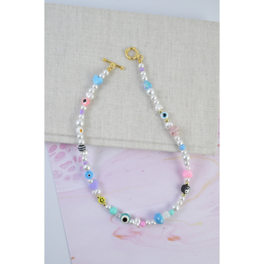 Y2K Beaded Choker Necklace