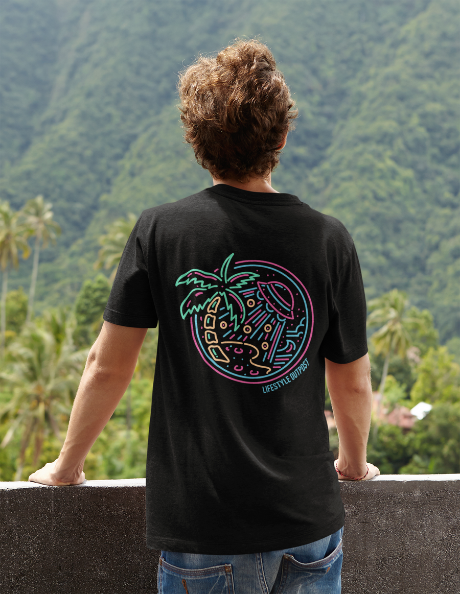 Beach Alien Invasion Short Sleeve T Shirt