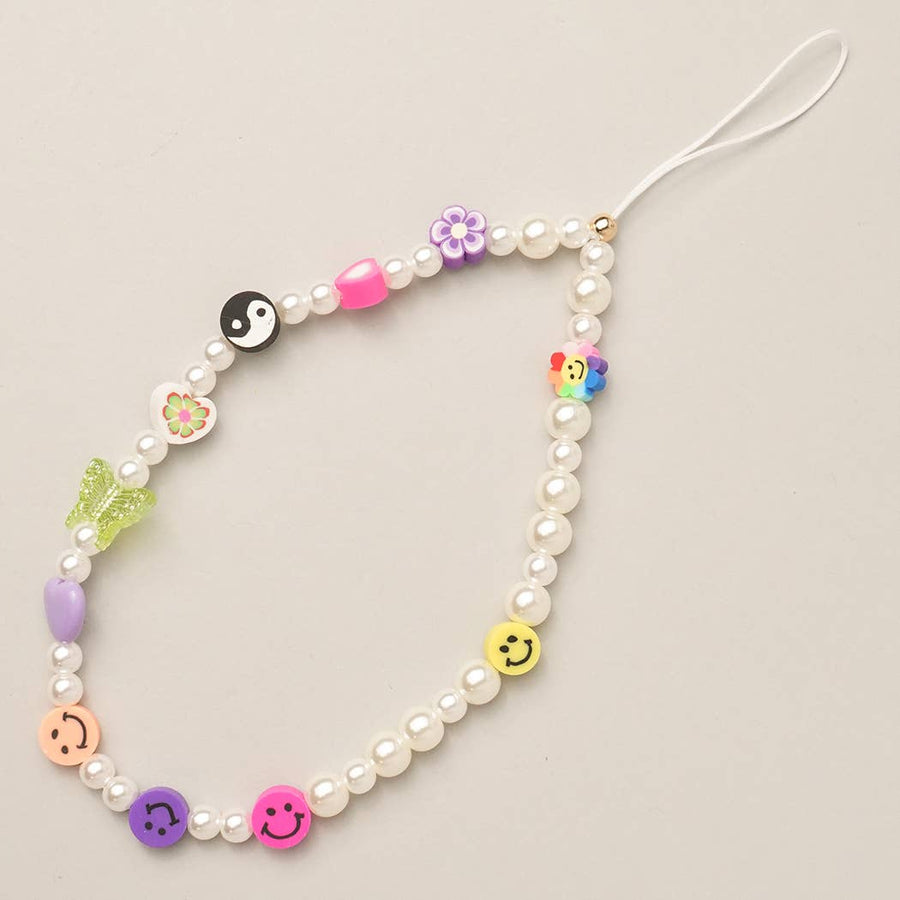 Y2K Inspired  Flower Phone Chain