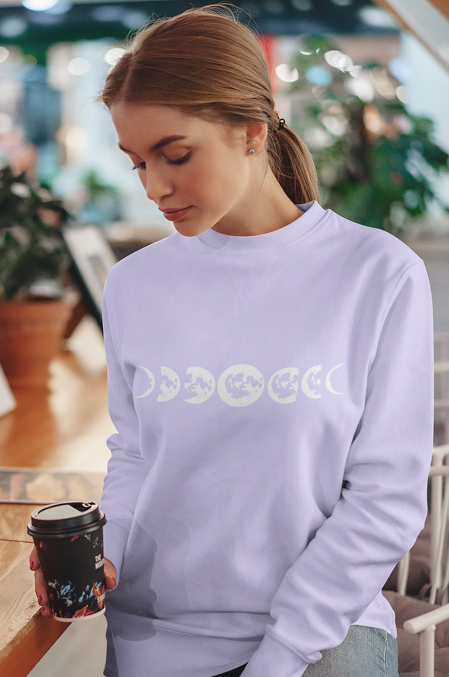 Moon Phases Crewneck Sweatshirt