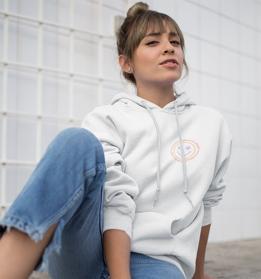 Smiley Face "everything's Gonna Be Alright" Hoodie