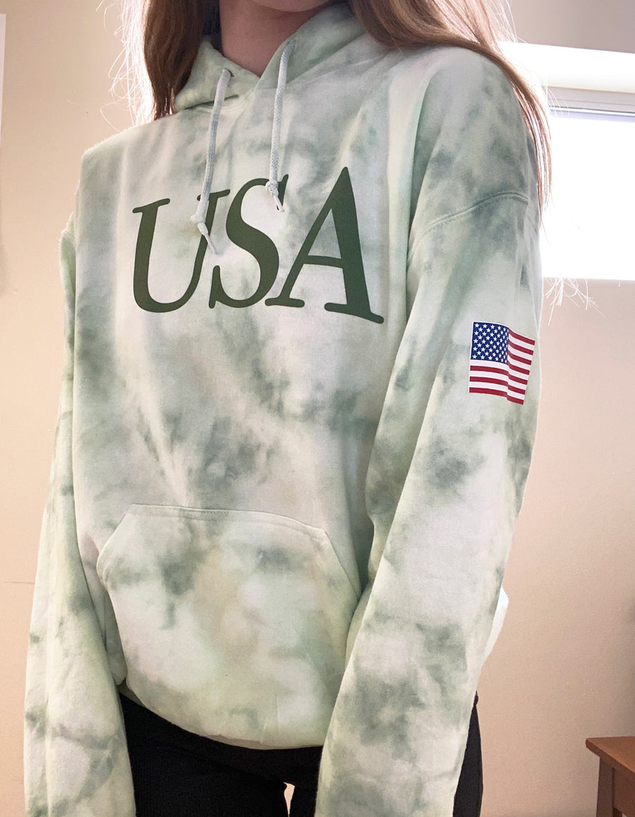 Tie Dye USA Hoodie