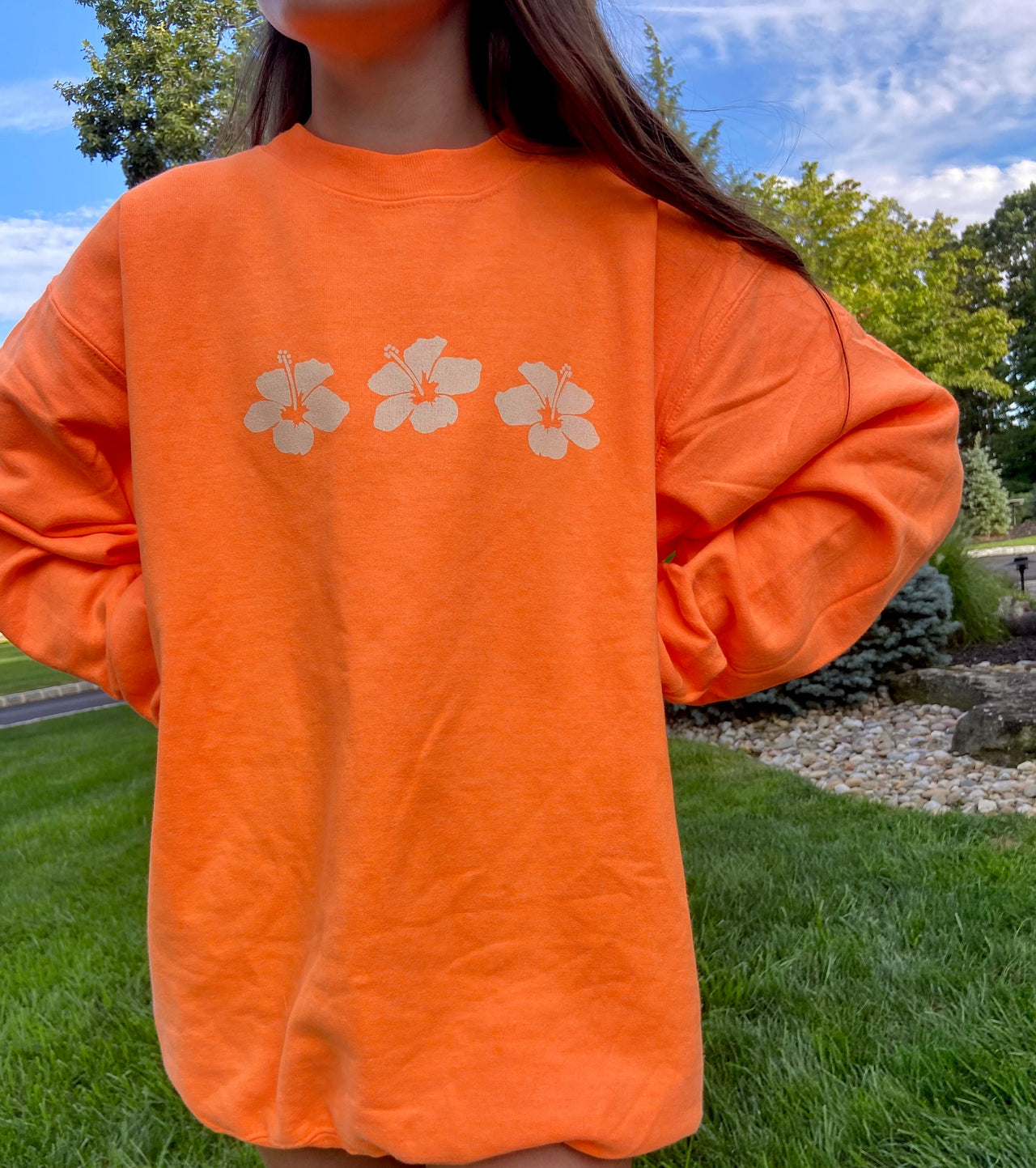 Hibiscus Crewneck Sweatshirt