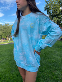 Thumbnail for Do More of What Makes You Happy Tie Dye Crewneck