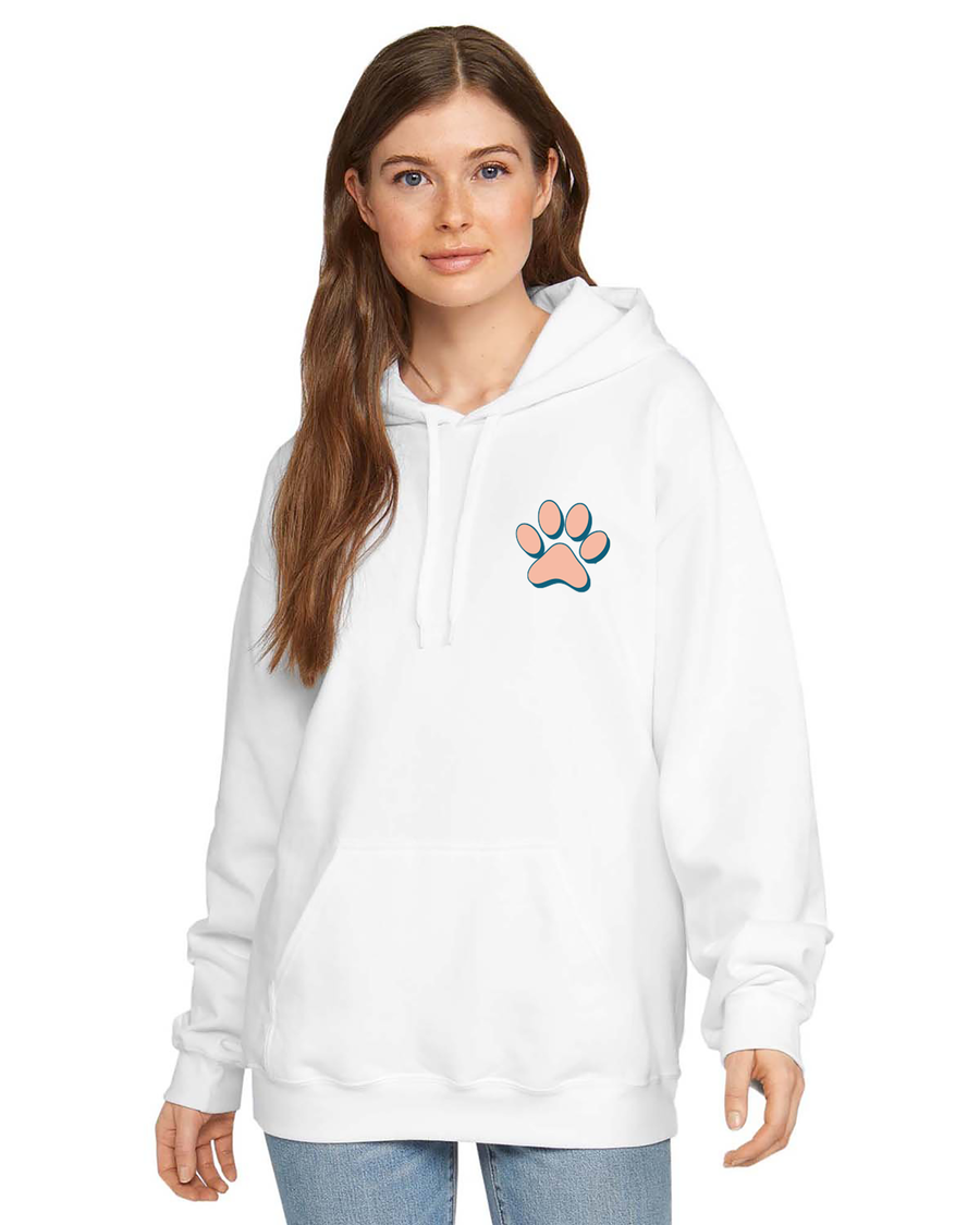 Live Love Bark Preppy Hooded Pullover Sweatshirt