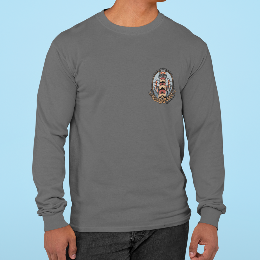 Lighthouse Tattoo Art Long Sleeve T Shirt